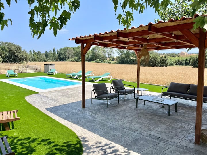 Piscina con porche
